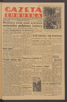 Gazeta Lubuska : organ Komitetu Wojewódzkiego Polskiej Zjednoczonej Partii Robotniczej R. II Nr 59 (1 marca 1949). - Wyd. ABCD