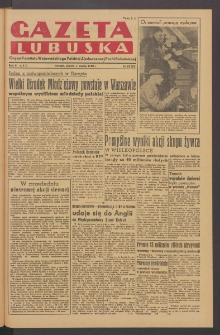 Gazeta Lubuska : organ Komitetu Wojew&oacute;dzkiego Polskiej Zjednoczonej Partii Robotniczej R. II Nr 63 (5 marca 1949). - Wyd. ABC
