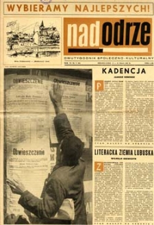 Nadodrze: dwutygodnik społeczno-kulturalny, 15-31 maja 1965