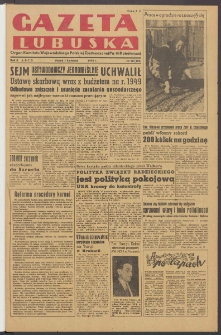 Gazeta Lubuska : organ Komitetu Wojew&oacute;dzkiego Polskiej Zjednoczonej Partii Robotniczej R. II Nr 90 (1 kwietnia 1949). - Wyd. ABCD