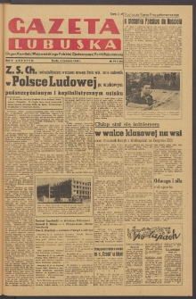 Gazeta Lubuska : organ Komitetu Wojew&oacute;dzkiego Polskiej Zjednoczonej Partii Robotniczej R. II Nr 95 (6 kwietnia 1949). - Wyd. ABCDEFG