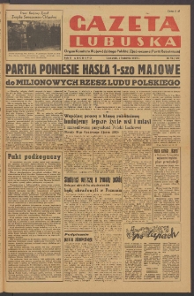 Gazeta Lubuska : organ Komitetu Wojew&oacute;dzkiego Polskiej Zjednoczonej Partii Robotniczej R. II Nr 96 (7 kwietnia 1949). - Wyd. ABCDEFG