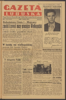 Gazeta Lubuska : organ Komitetu Wojew&oacute;dzkiego Polskiej Zjednoczonej Partii Robotniczej R. II Nr 102 (13 kwietnia 1949). - Wyd. ABCDEFG