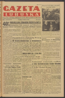 Gazeta Lubuska : organ Komitetu Wojew&oacute;dzkiego Polskiej Zjednoczonej Partii Robotniczej R. II Nr 103 (14 kwietnia 1949). - Wyd. ABCDEFG