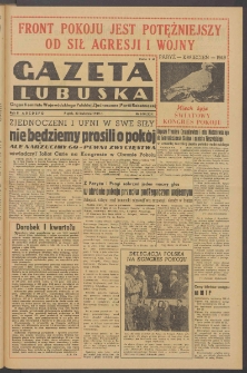 Gazeta Lubuska : organ Komitetu Wojew&oacute;dzkiego Polskiej Zjednoczonej Partii Robotniczej R. II Nr 108 (22 kwietnia 1949). - Wyd. ABCDEFG