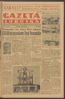 Gazeta Lubuska : organ Komitetu Wojew&oacute;dzkiego Polskiej Zjednoczonej Partii Robotniczej R. II Nr 110 (24 kwietnia 1949). - Wyd. ABCDE