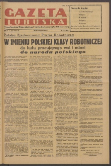 Gazeta Lubuska : organ Komitetu Wojew&oacute;dzkiego Polskiej Zjednoczonej Partii Robotniczej R. II Nr 115 (29/30 kwietnia 1949). - Wyd. ABCDEFG