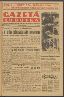 Gazeta Lubuska : organ Komitetu Wojew&oacute;dzkiego Polskiej Zjednoczonej Partii Robotniczej R. II Nr 121 (6 maja 1949). - Wyd. ABCDEFG