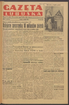Gazeta Lubuska : organ Komitetu Wojewódzkiego Polskiej Zjednoczonej Partii Robotniczej R. II Nr 126 (11 maja 1949). - Wyd. ABCD