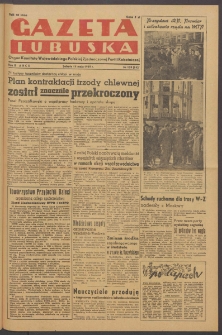 Gazeta Lubuska : organ Komitetu Wojew&oacute;dzkiego Polskiej Zjednoczonej Partii Robotniczej R. II Nr 129 (14 maja 1949). - Wyd. ABCD