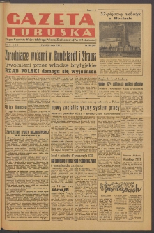 Gazeta Lubuska : organ Komitetu Wojew&oacute;dzkiego Polskiej Zjednoczonej Partii Robotniczej R. II Nr 135 (20 maja 1949). - Wyd. ABC