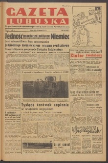 Gazeta Lubuska : organ Komitetu Wojew&oacute;dzkiego Polskiej Zjednoczonej Partii Robotniczej R. II Nr 144 (29 maja 1949). - Wyd. ABC