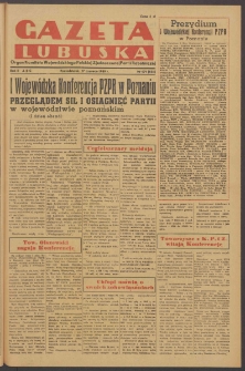 Gazeta Lubuska : organ Komitetu Wojew&oacute;dzkiego Polskiej Zjednoczonej Partii Robotniczej R. II Nr 171 (27 czerwca 1949). - Wyd. ABC