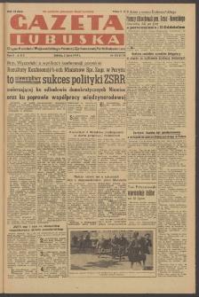 Gazeta Lubuska : organ Komitetu Wojewódzkiego Polskiej Zjednoczonej Partii Robotniczej R. II Nr 176 (2 lipca 1949). - Wyd. ABC