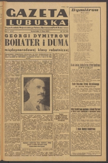 Gazeta Lubuska : organ Komitetu Wojew&oacute;dzkiego Polskiej Zjednoczonej Partii Robotniczej R. II Nr 185 (11 lipca 1949). - Wyd. ABC