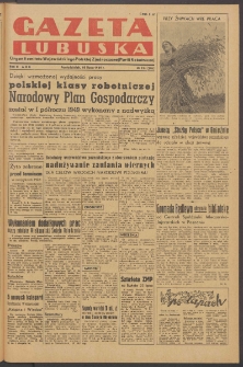 Gazeta Lubuska : organ Komitetu Wojew&oacute;dzkiego Polskiej Zjednoczonej Partii Robotniczej R. II Nr 192 (18 lipca 1949). - Wyd. ABC