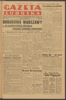 Gazeta Lubuska : organ Komitetu Wojew&oacute;dzkiego Polskiej Zjednoczonej Partii Robotniczej R. II Nr 200 (26 lipca 1949). - Wyd. ABC