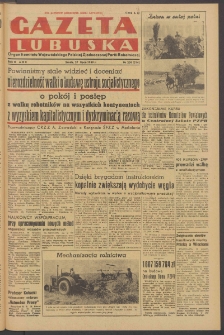 Gazeta Lubuska : organ Komitetu Wojew&oacute;dzkiego Polskiej Zjednoczonej Partii Robotniczej R. II Nr 201 (27 lipca 1949). - Wyd. ABC