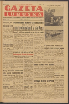 Gazeta Lubuska : organ Komitetu Wojewódzkiego Polskiej Zjednoczonej Partii Robotniczej R. II Nr 204 (30 lipca 1949). - Wyd. ABC