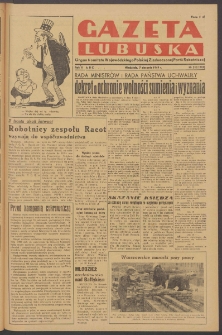 Gazeta Lubuska : organ Komitetu Wojew&oacute;dzkiego Polskiej Zjednoczonej Partii Robotniczej R. II Nr 212 (7 sierpnia 1949). - Wyd. ABC