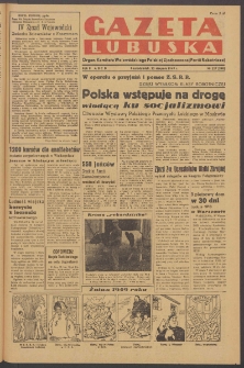 Gazeta Lubuska : organ Komitetu Wojew&oacute;dzkiego Polskiej Zjednoczonej Partii Robotniczej R. II Nr 227 (22 sierpnia 1949). - Wyd. ABCD
