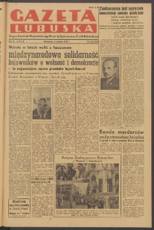 Gazeta Lubuska : organ Komitetu Wojew&oacute;dzkiego Polskiej Zjednoczonej Partii Robotniczej R. II Nr 240 (4 września 1949). - Wyd. ABCD