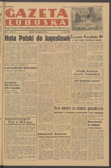 Gazeta Lubuska : organ Komitetu Wojew&oacute;dzkiego Polskiej Zjednoczonej Partii Robotniczej R. II Nr 246 (10 września 1949). - Wyd. ABCD