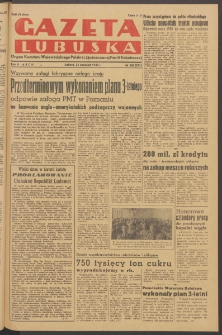 Gazeta Lubuska : organ Komitetu Wojew&oacute;dzkiego Polskiej Zjednoczonej Partii Robotniczej R. II Nr 260 (24 września 1949). - Wyd. ABCD