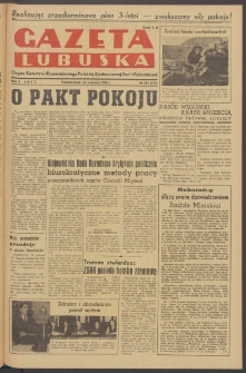Gazeta Lubuska : organ Komitetu Wojew&oacute;dzkiego Polskiej Zjednoczonej Partii Robotniczej R. II Nr 262 (26 września 1949). - Wyd. ABCD