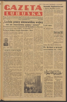Gazeta Lubuska : organ Komitetu Wojew&oacute;dzkiego Polskiej Zjednoczonej Partii Robotniczej R. II Nr 271 (5 października 1949). - Wyd. ABCD