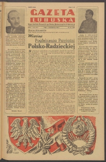 Gazeta Lubuska : organ Komitetu Wojew&oacute;dzkiego Polskiej Zjednoczonej Partii Robotniczej R. II Nr 273 (7 października 1949). - Wyd. ABCDE