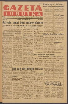 Gazeta Lubuska : organ Komitetu Wojew&oacute;dzkiego Polskiej Zjednoczonej Partii Robotniczej R. II Nr 293 (27 października 1949). - Wyd. ABCD