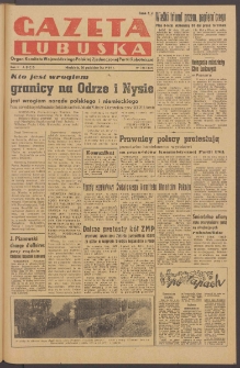 Gazeta Lubuska : organ Komitetu Wojew&oacute;dzkiego Polskiej Zjednoczonej Partii Robotniczej R. II Nr 296 (30 października 1949). - Wyd. ABCD