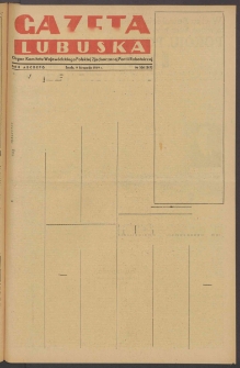 Gazeta Lubuska : organ Komitetu Wojew&oacute;dzkiego Polskiej Zjednoczonej Partii Robotniczej R. II Nr 306 (9 listopada 1949). - Wyd. ABCDEFG
