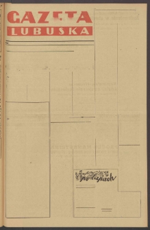 Gazeta Lubuska : organ Komitetu Wojew&oacute;dzkiego Polskiej Zjednoczonej Partii Robotniczej R. II Nr 309 (12 listopada 1949). - Wyd. ABCDEFG