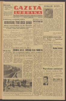 Gazeta Lubuska : organ Komitetu Wojew&oacute;dzkiego Polskiej Zjednoczonej Partii Robotniczej R. II Nr 338 (11 grudnia 1949). - Wyd. ABCD