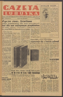 Gazeta Lubuska : organ Komitetu Wojew&oacute;dzkiego Polskiej Zjednoczonej Partii Robotniczej R. II Nr 337 (10 grudnia 1949). - Wyd. ABCDEFG