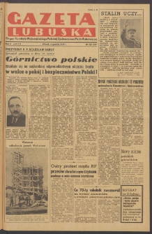 Gazeta Lubuska : organ Komitetu Wojew&oacute;dzkiego Polskiej Zjednoczonej Partii Robotniczej R. II Nr 333 (6 grudnia 1949). - Wyd. ABCD