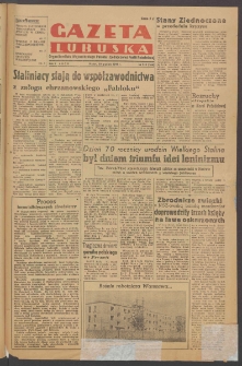 Gazeta Lubuska : organ Komitetu Wojew&oacute;dzkiego Polskiej Zjednoczonej Partii Robotniczej R. II Nr 355 (30 grudnia 1949). - Wyd. ABCD