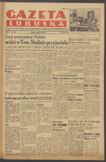 Gazeta Lubuska : organ Komitetu Wojew&oacute;dzkiego Polskiej Zjednoczonej Partii Robotniczej R. II Nr 353 (28 grudnia 1949). - Wyd. ABCD