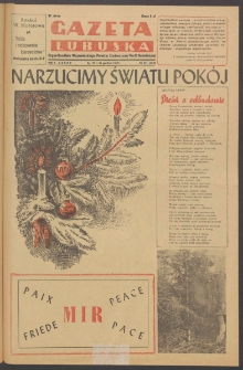 Gazeta Lubuska : organ Komitetu Wojew&oacute;dzkiego Polskiej Zjednoczonej Partii Robotniczej R. II Nr 351 (24/25/26 grudnia 1949). - Wyd. ABCDE