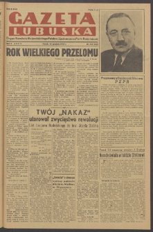 Gazeta Lubuska : organ Komitetu Wojewódzkiego Polskiej Zjednoczonej Partii Robotniczej R. II Nr 343 (16 grudnia 1949). - Wyd. ABCD