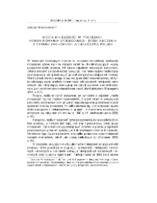 Media mniejszości w procesach komunikowania społecznego - doświadczenia z terenu zachodnich województw Polski = Minority media in the processes of social communication - experiences from the area of western provinces of Poland
