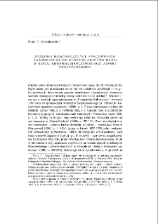 Stosunek doświadczonych pracowników akademickich do młodych adeptów nauki w ujęciu Edwarda Marczewskiego: aspekt deontologiczny = The attitude of experienced academics towards young researchers according to Edward Marczewski: a deontological approach