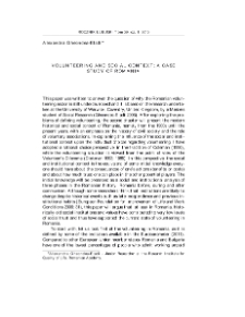 Volunteering and social context: a case study of Romania = Wolontariat i kontekst społeczny: przypadek Rumunii