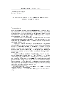 Młodzi Lubuszanie w przestrzeni społecznej szkoły gimnazjalnej = Young Lubuskie inhabitants witin the junior high school social space