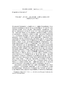 Projekt "Życie Lubuszan. Współczesność i perspektywy"