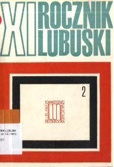 Rocznik Lubuski (t. 11, cz. 2)