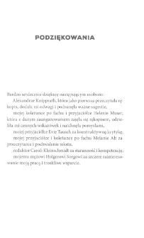 Jak zmienić swoje życie? - podziękowania, bibliografia i indeks