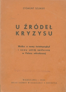 U źródeł kryzysu